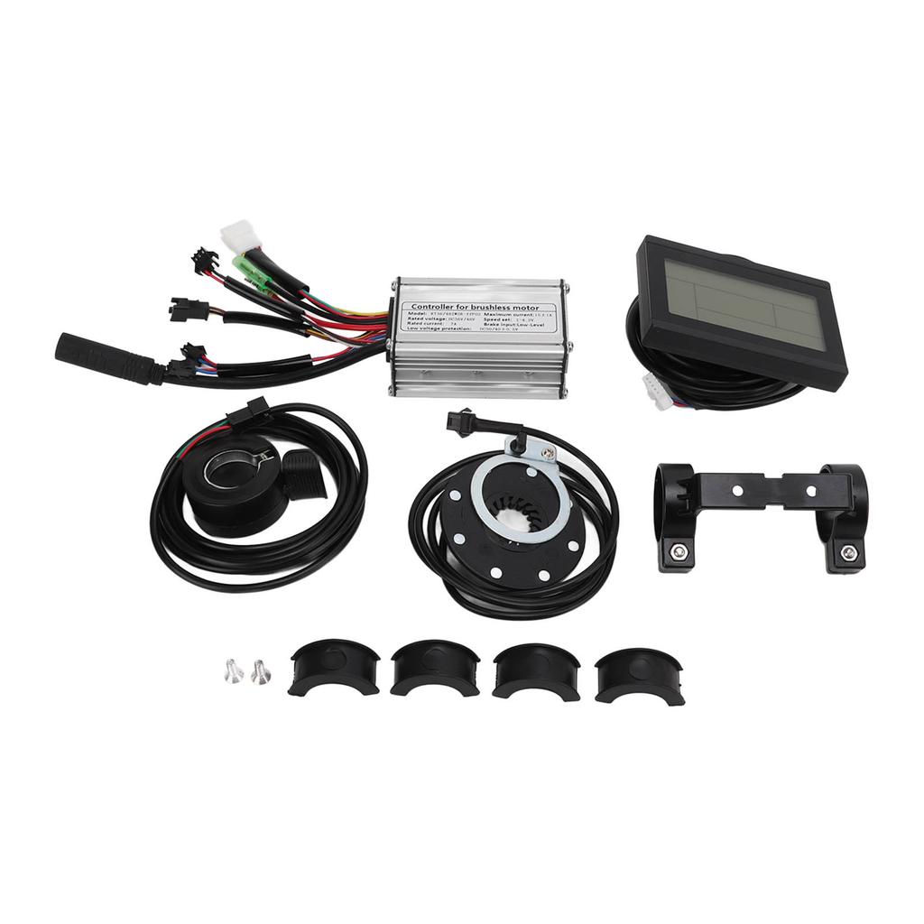 36V 48V 250W Electric Motor Controller Kit KT 15A Motor Controller with LCD3 Display Panel 130X Throttle 8C Sensor