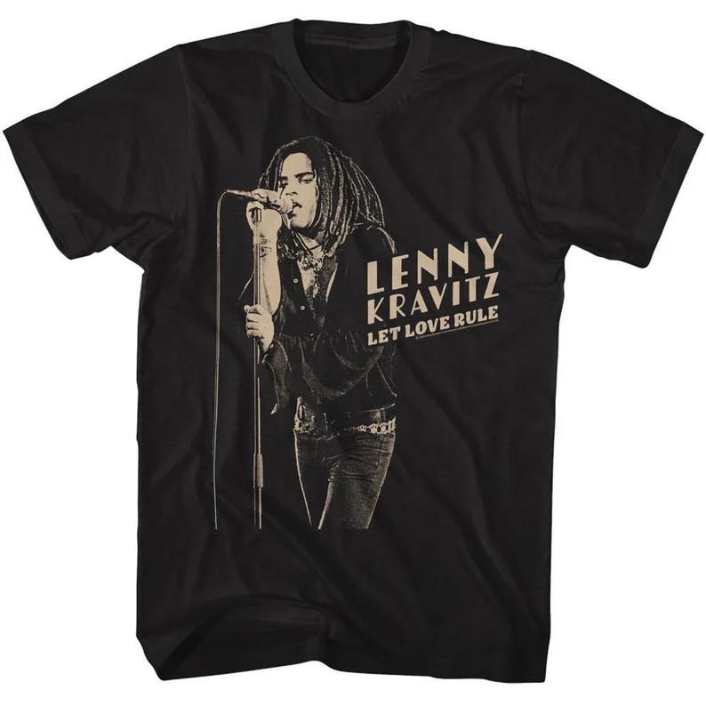 Lenny Kravitz Stark Microphone Black TShirt Unisex T-Shirt XL
