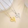 Music Notes Necklace High and Low Tone Heart Pendant Necklace - Stainless Steel Simple Elegant Charm Jewelry Teacher Gift 2025