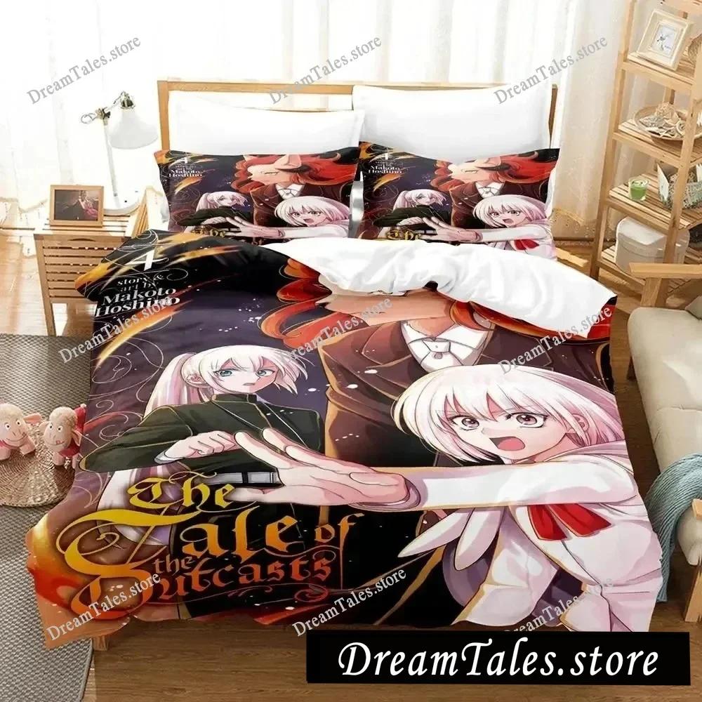 3D Anime The Tale of the Outcasts Bedding Set Duvet Cover Bed Set Quilt Cover Pillowcase Comforter King Queen Size Boys Adult