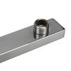 40cm Shower Extension Arm 304 Stainless Steel Wall Mounted Silver Polished Extra Arm Bathroom Bracket Bar For Rain Shower Head
