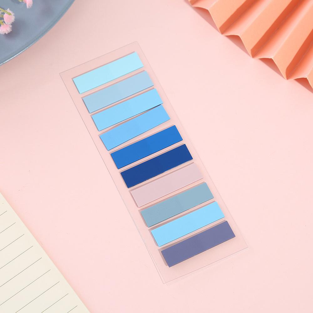 200 Sheets Morandi Transparent Fluorescent Index Tabs Pet Arrow Flags Sticky Note For Page Marker Planner Stickers Office School