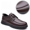 Men's Leather Shoes Flat Casual Shoes Male Footwear Soft Comfortable Black
