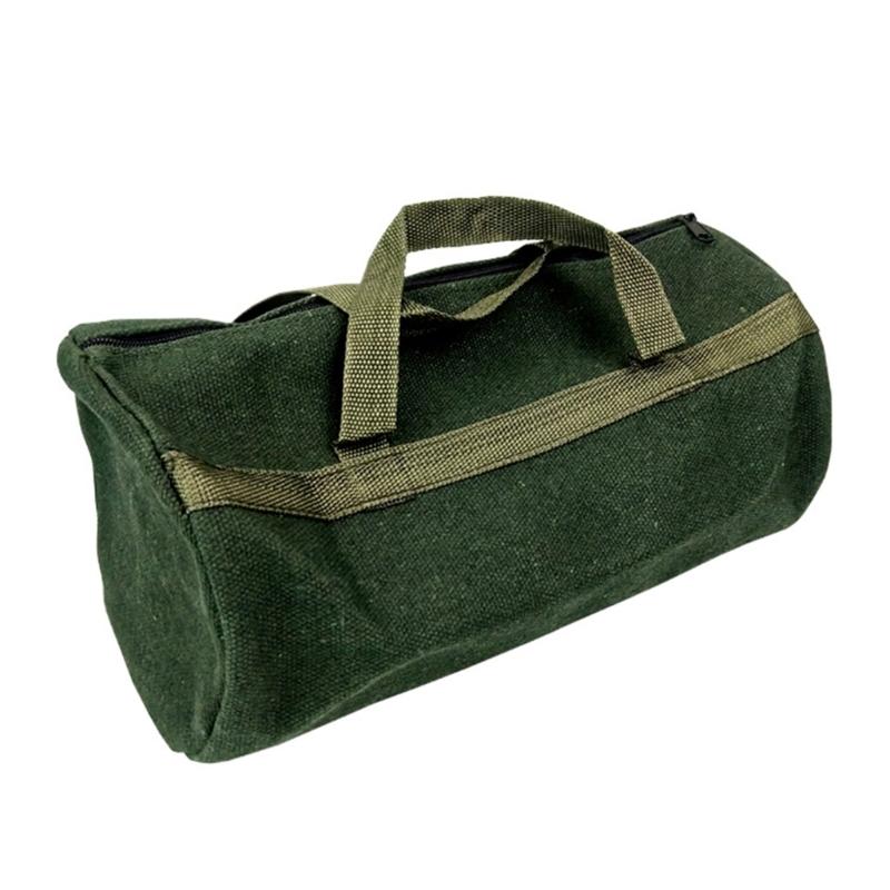 Werkzeugtasche aus Canvas mit großer Kapazität, Werkzeugaufbewahrungstasche, Handwerkzeugaufbewahrung, Tragetasche, Werkzeugorganizer für Zimmerleute