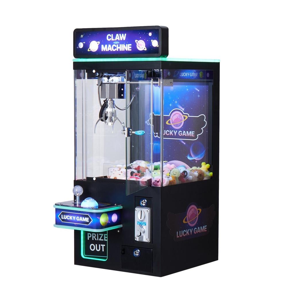 Claw Crane Machine, Medium-Sized Arcade Game Machine with Light & Sound, Adjustable Steel Claws, Precise Toy Candy Grabber Prize Dispenser Vending