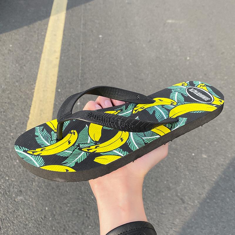 Flip-flops Men Wear Personalized Beach Slippers Men Personalized Students Non-slip Cool Slippers