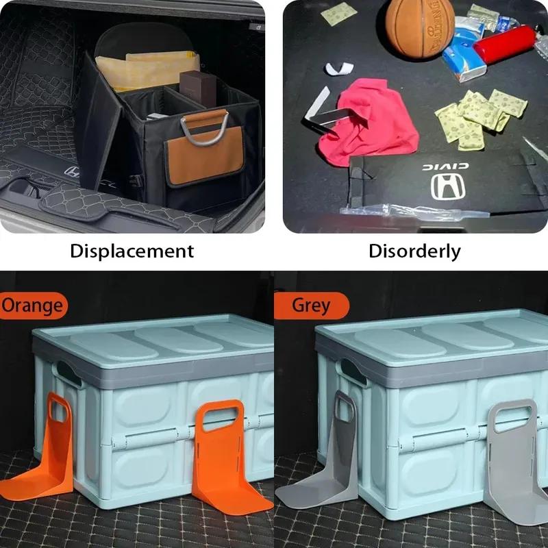 Car Trunk Storage Box Multifunctional Trunk Fixed Rack Holder Luggage Box Stand Shake-proof Fence Units Holder Accessories