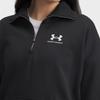Under Armour Série de Treinamento Rival Moletom com Zíper Meio-Zip Feminino Moletons Preto 1387223-001