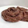 Floral Korean Cotton-Linen Scarf: Fashionable, Breathable Shawl for Autumn & Winter