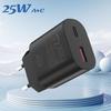 25W PPS Dual Port Fast Charger USB C A Wall Plug for Samsung S22 S21 iPhone 17 16 15 Android
