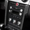 Carbon Fiber For Ford Mustang 2005-2009 Car Center Control CD Decor Panel Cover Sticker Auto Indoor Accessories Trim
