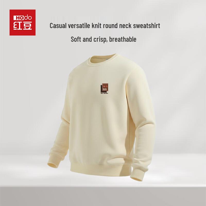 Hodo Men's Japanese Style Cotton Blend Round Neck Sweatshirt