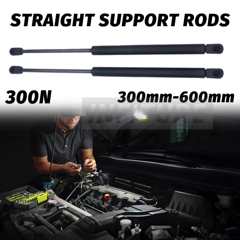 2 pièces 300N 300-600mm Vérins à Gaz pour Voiture Amortisseurs à Ressort Supports de Levage Fenêtres de Camping-car Amortisseur de Stockage Meuble TV Fenêtre Arrière de Camping-car Couvercle de Lit