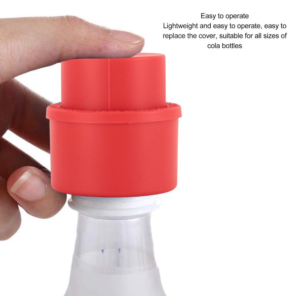 3 PCS Red Black Bottle Pump Cap ABS Beverage Bottle Cover Soda Bottle Stopper Home Kitchen Storage