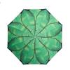 Green Ins Regn og regn Dobbel-bruk solparaply kvinner UV-sikker vinyl japansk bananblad paraply Ny retro paraply