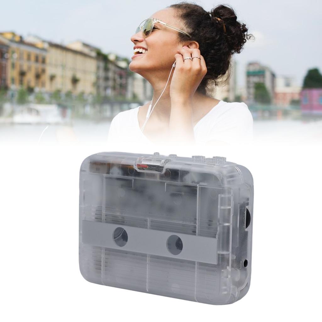 Cassette Player USB Or AA Battery Powered 3.5mm Auto Reverse Vintage Compact Tape Player with Hdphone