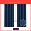 Nordics Full Blackout Solid Color Curtain With Polyester Fabric For Living Room And Bedroom Windows