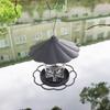 Folding Hanging Wild Bird Feeder Waterproof with Lanyard Automatic Bird Feeder Gazebo Style Large Capacity