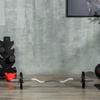 Dumbbell Plate 2 Piece Set 5 Kg Per Plate Three Handles Floor Protecting Rubber Coating Metal