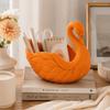 Portachiavi a forma di cigno fatto a mano romantico Elegante idea regalo Vassoio portaoggetti a forma di cigno Portachiavi portafoglio multifunzionale Vacanze