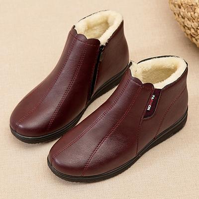 Botas de Nieve para Mujer Invierno 2024 Moda Casual Zapatos Cálidos para Mujer Slip on Dama Comodidad Botín Tobillero Femenino Calzado Botas De Mujer