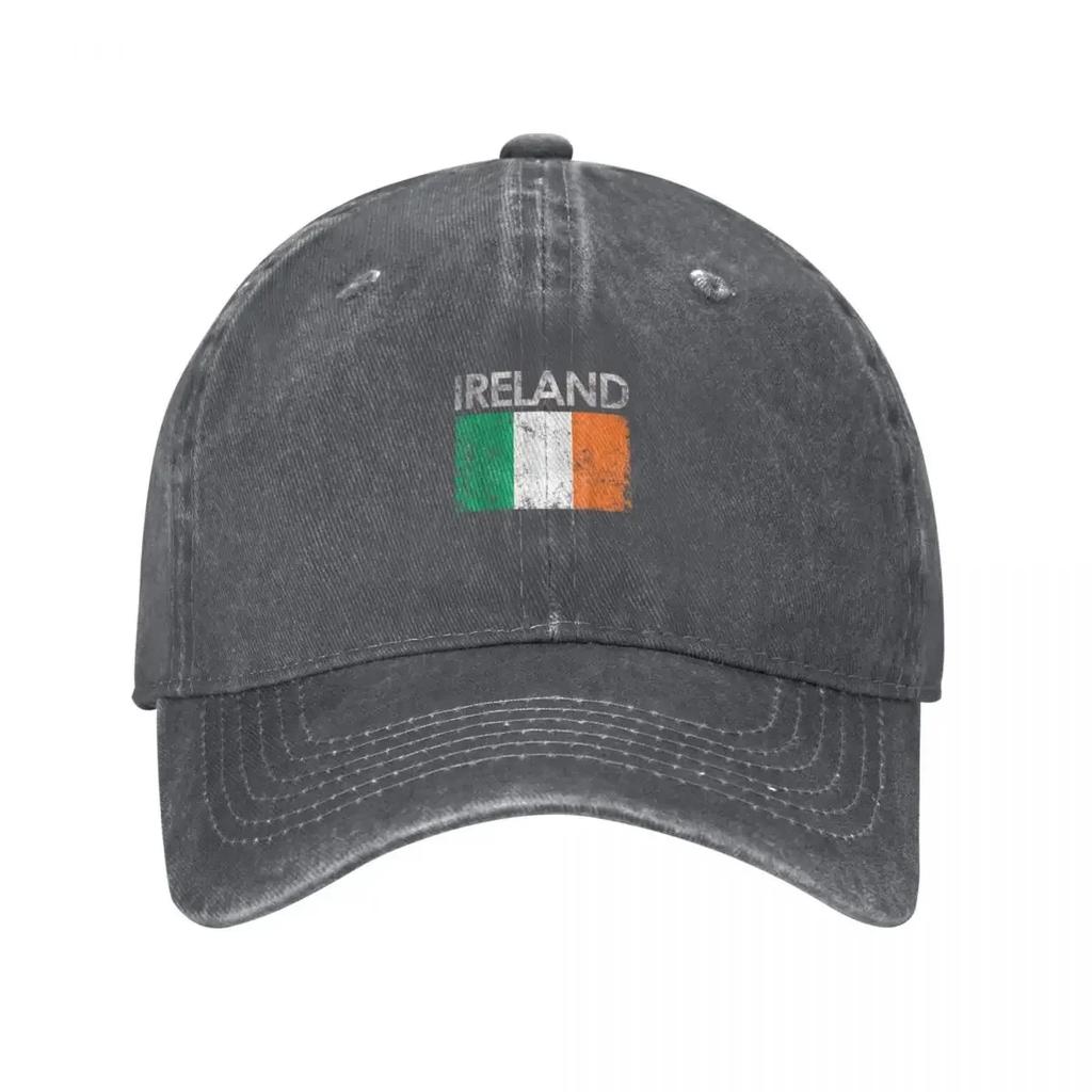 Vintage Ireland Irish Flag Pride Baseball Cap Funny Hats Luxury Women Cap Luxury Hat Custom Cap Caps For Unisex Womens