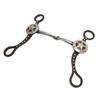 Horse Mouth Bit Hand Carved Antique Bronze Rustproof Stainless Steel Horse Snaffle Bit for Horse