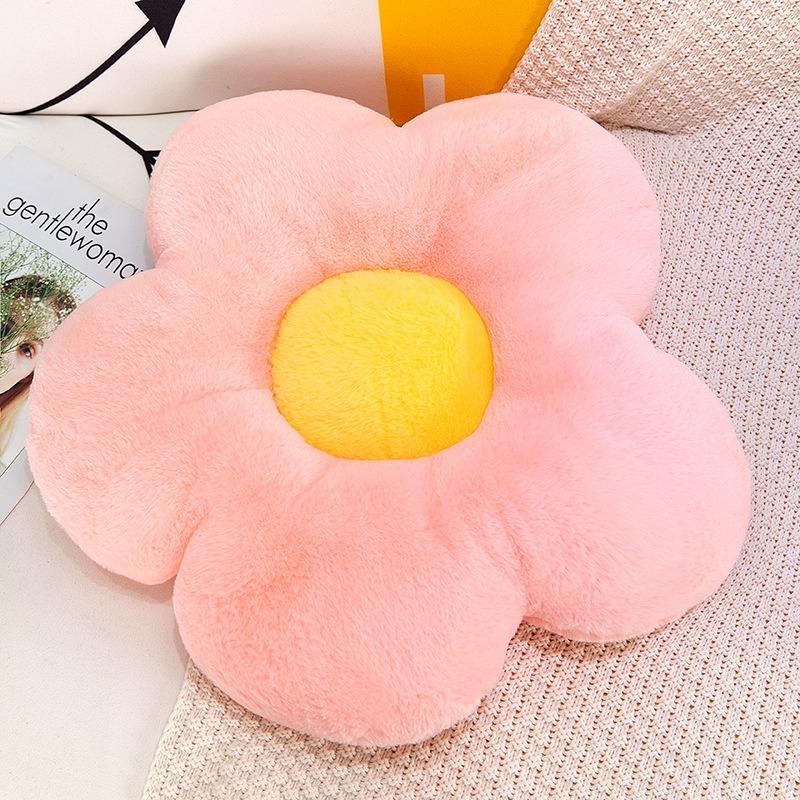 Flower Shaped Office Cushions, Solid Color Home Furnishings