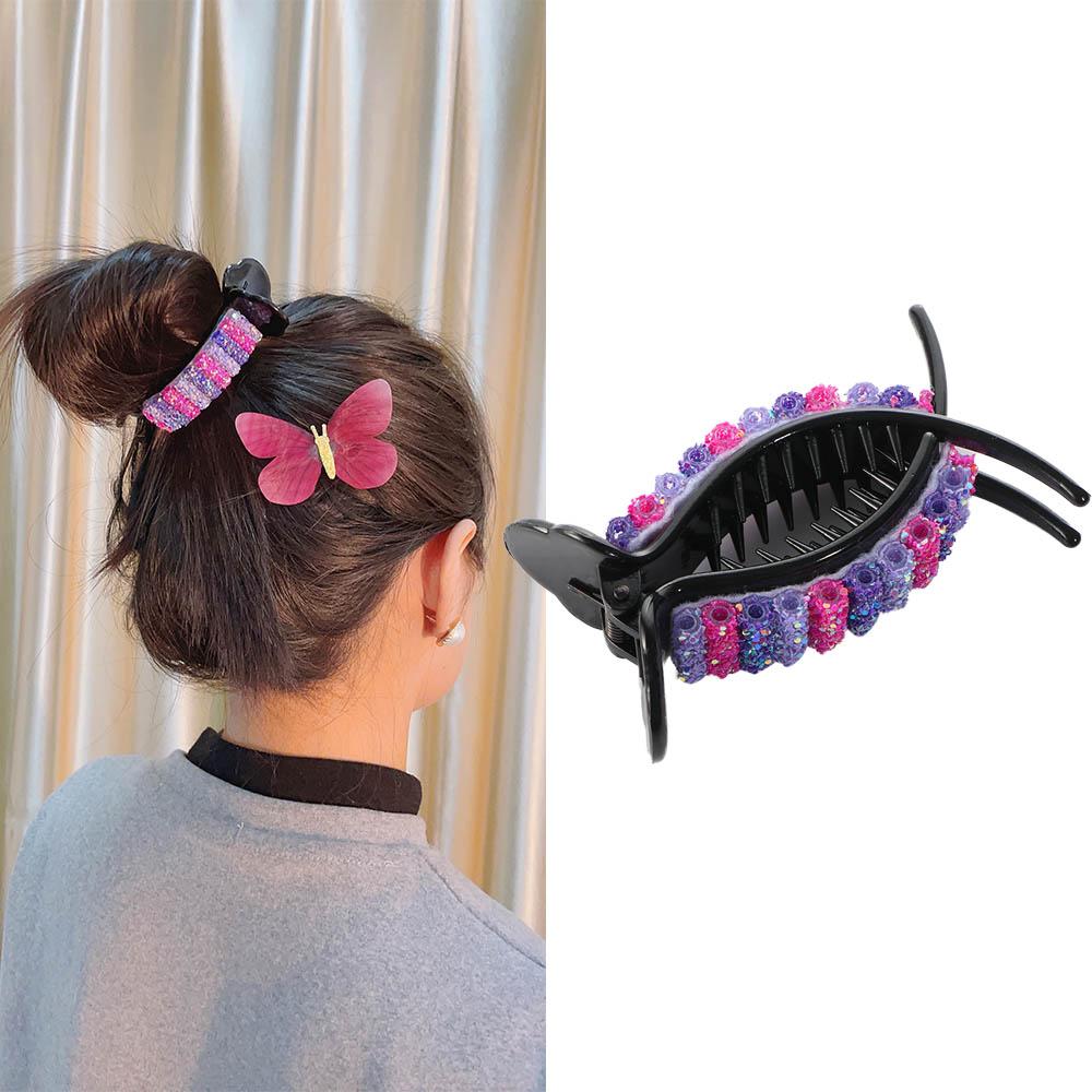 

New Women Hair Accessories Headband Rainbow Hair Claws Claw Clips Hairpins Holder Clip різнокольоровий