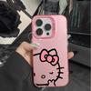 Cute Hello Kitty Lanyard Phone Case For Samsung Galaxy S26 Ultra S25 FE S24 S23 Ultra Plus A56 A55 A54 A17 A06 A07 A53 5G Casing