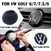 LMN1 Car accessorie 2pcs Volkswagen Front Grill Emblem Modification Rear Trunk Lid Cover logo For VW Golf MK6 MK7 MK7.5 MK8 2010-2013