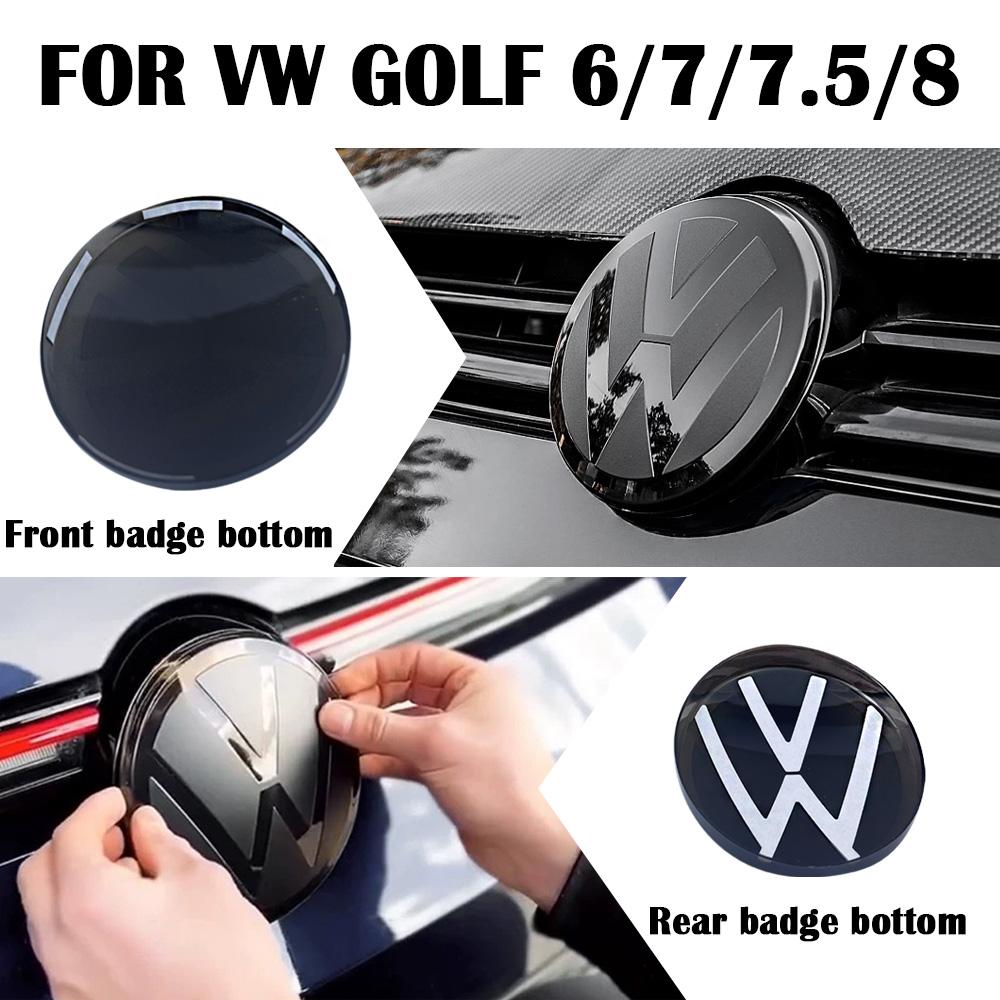 LMN1 Car accessorie 2pcs Volkswagen Front Grill Emblem Modification Rear Trunk Lid Cover logo For VW Golf MK6 MK7 MK7.5 MK8 2010-2013
