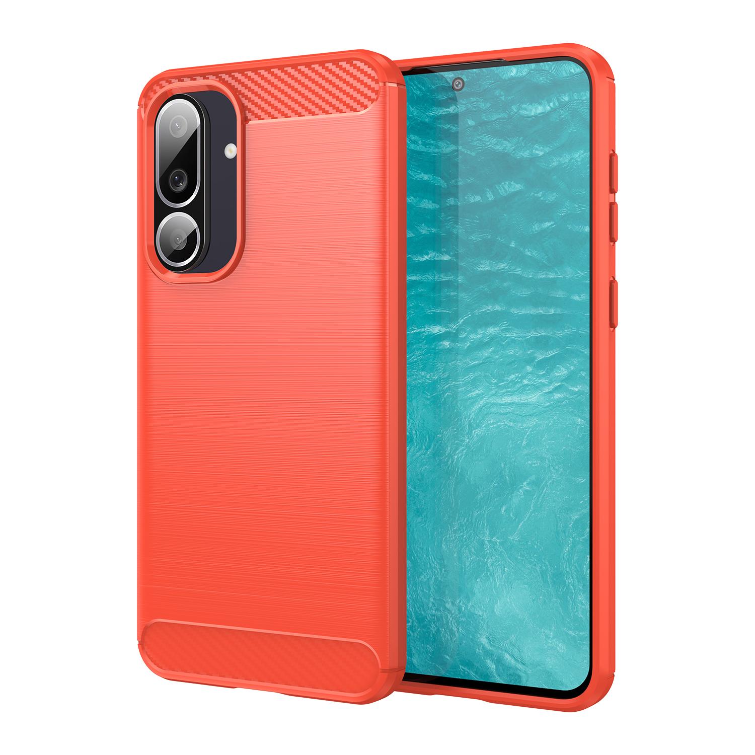 

Samsung Galaxy M56 5G Case,Flexible TPU Fiber Protective Cover for Samsung Galaxy M56 5G червоний