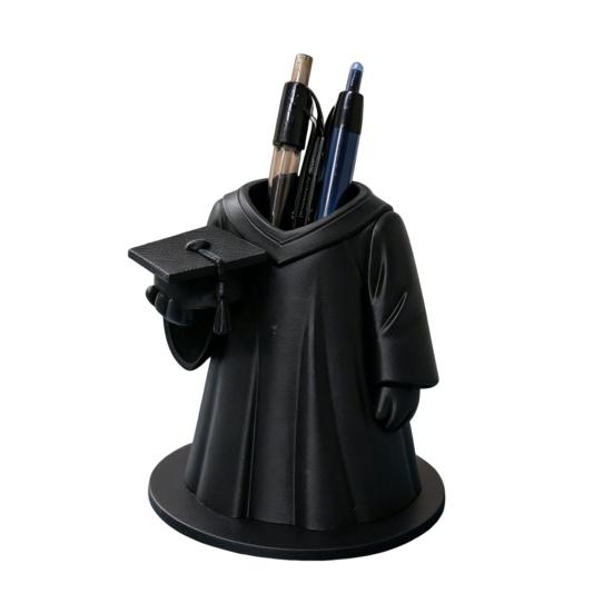 3D Printed Graduation Gown And Cap Pen Holder, Multifunctional Desk Organizer for Home Office Study Room Decor Graduation