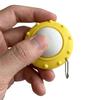 Decompression Toy Compact Size Flying Saucer Clicker Charm Key Chain with Tactile Feedback Stress Relief Quiet Fidget Toy