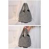 New Handmade Rhinestone Bucket Evening Bag Women Chain Crossbody Top Handle Vest Purse For Wedding Banquet Party