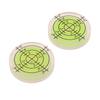 2 Stück 32 mm Libelle Oberflächen-Gradmarkierungs-Wasserwaage Rundes Messgerät Acryl für Bau Handwerkzeuge Teile