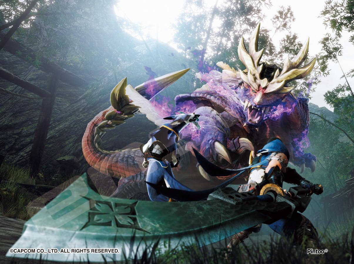 

Monster Hunter Rise Jigsaw Puzzle: Magnamalo, the Vengeful Tiger Dragon, 150 Pieces (MA-67)