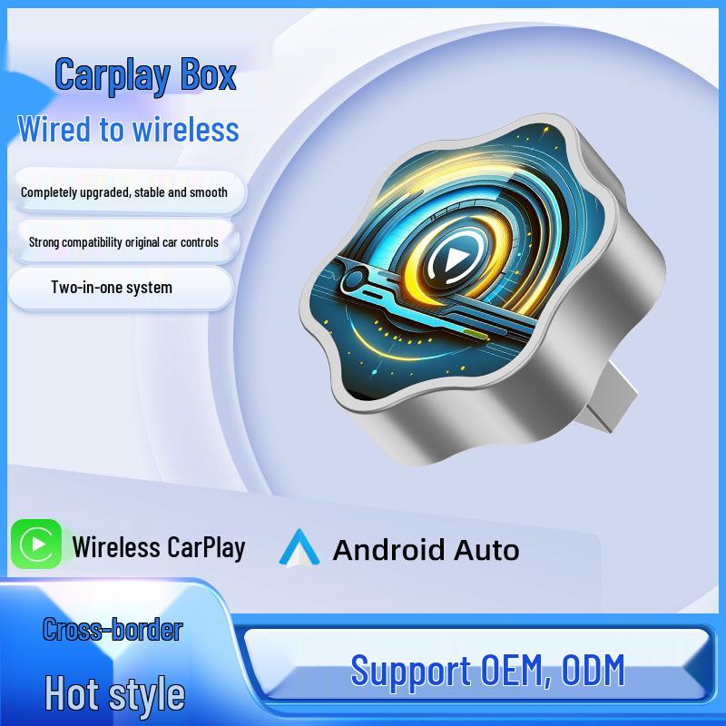 2-in-1 Wireless CarPlay & Android Auto Adapter: Wired To Wireless Conversion for Car Systems