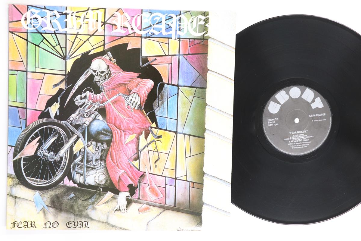 

LP Record GRIM REAPER Fear No Evil EBON32 EBONY 1985 UK Metal Used