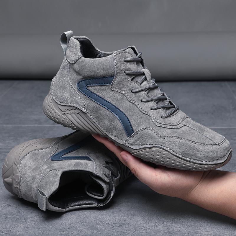 Fashion Brand Winter Men's Boots Keep Warm Genuine Leather Outdoor Snow Boots Comfortable Men's Ankle Boots Outdoor Casual Men's Shoes