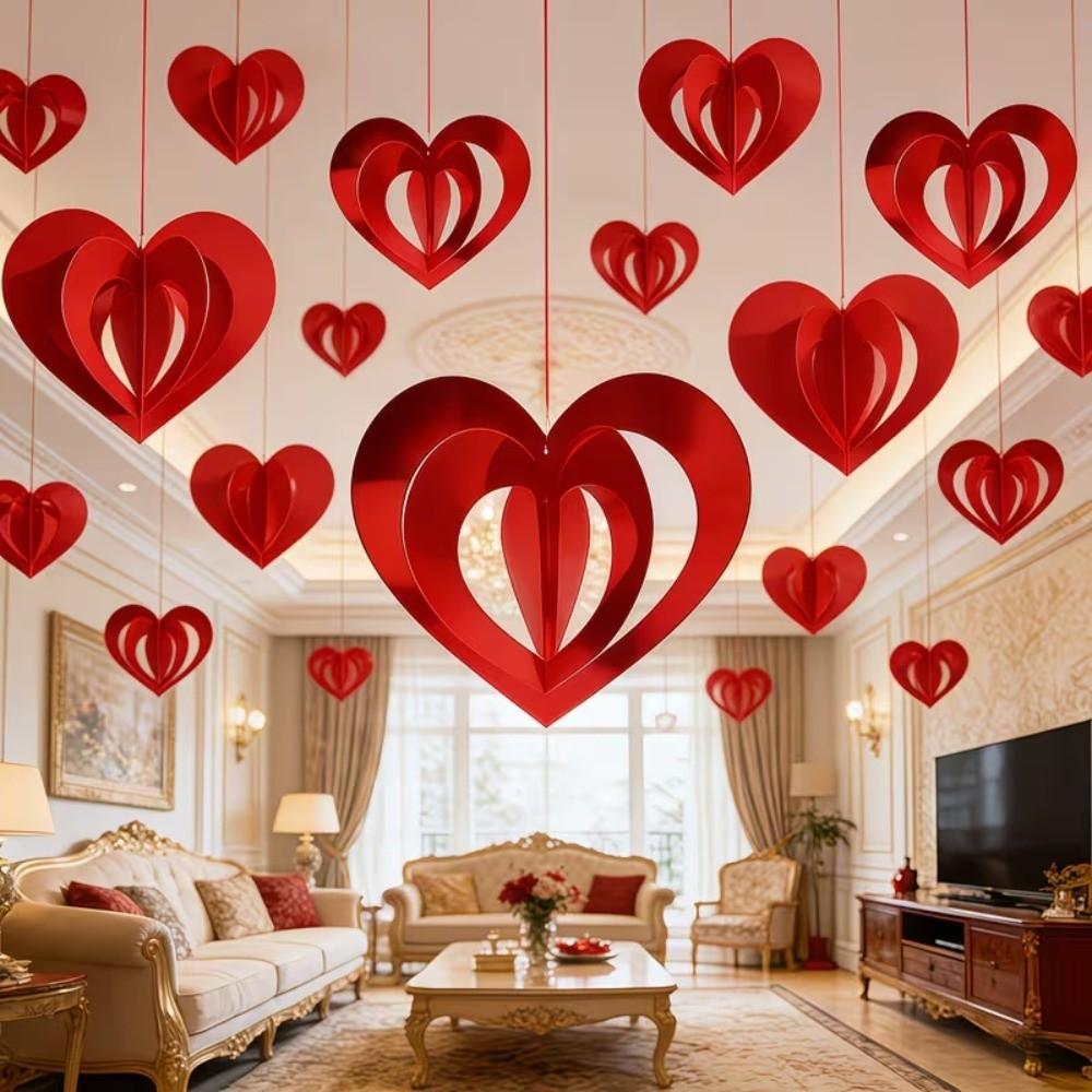 DIY Sequins Hanging Foil Curtains Hollow Heart Sequin Rain Curtain  Engagement Wedding