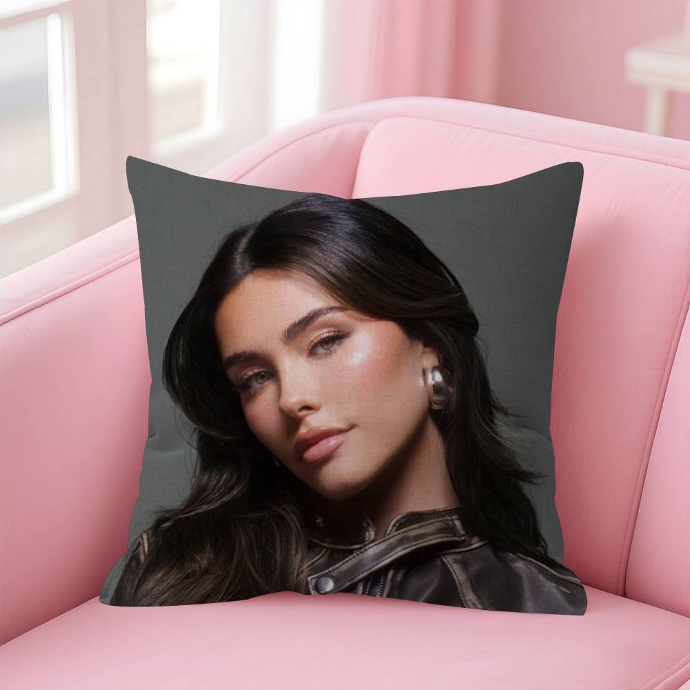 Singer Madison Beer Pillow Gift Home Office Decoration Bedroom Sofa Car Cushion Cover Case 45X45