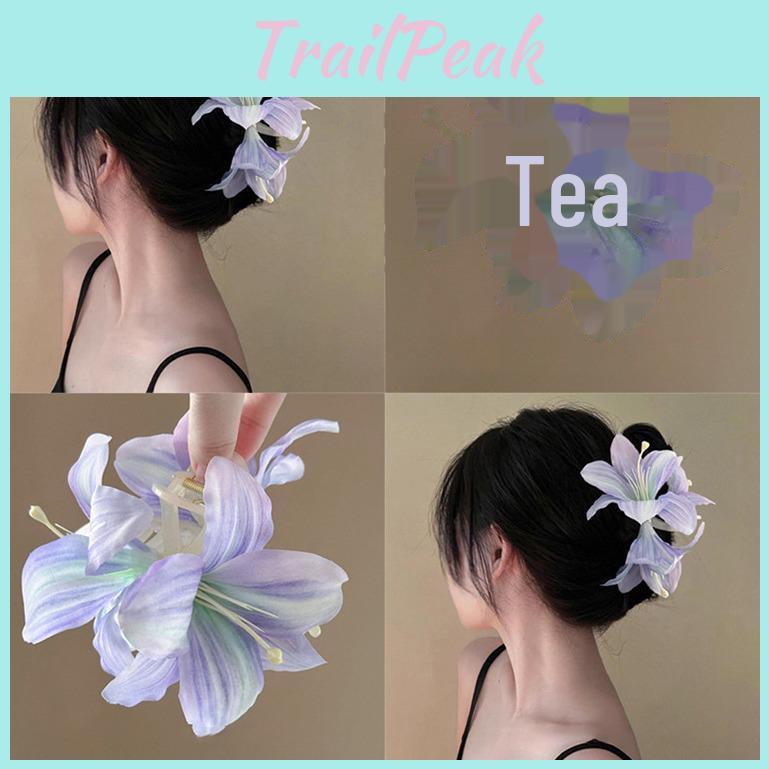 Ghost Hair Clip Purple Lily Elegant And Charming Temperament Hair Accessory For Women
