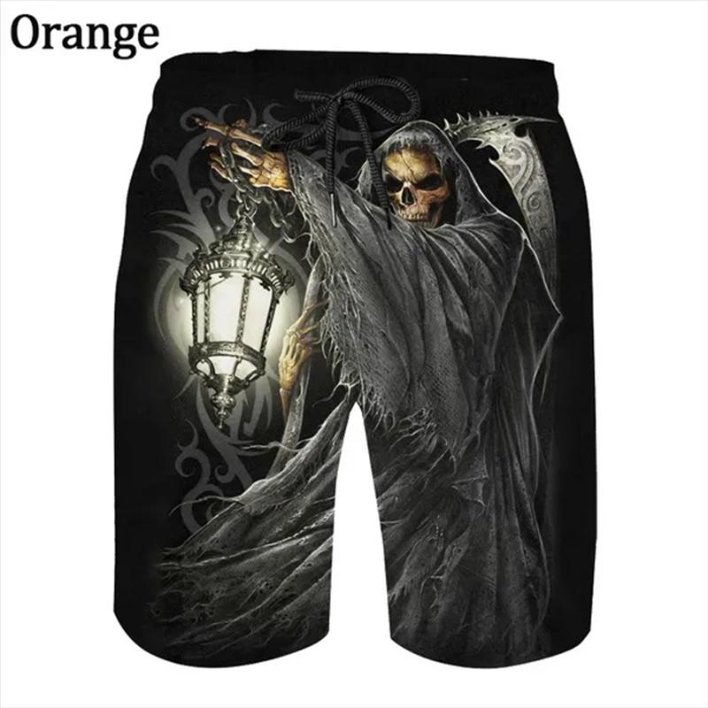 Men's 3D Printed Casual Shorts Summer  Gothic Sports Shorts Skateboarding Short