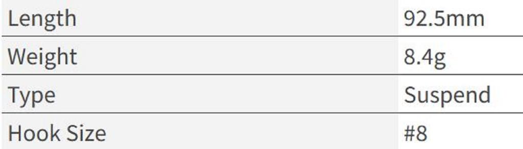OSP Asura II 92.5 mm 8.4 Gramm Schwebender Köder M-91 (5465)