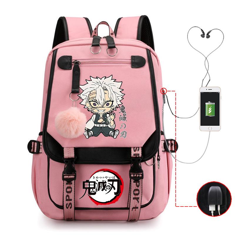 Demon slayer ghost extermination column student schoolbag junior high school student primary school student middle school student backpack