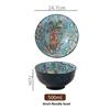 Bohemian Rice Bowl Home Creative Personality Ceramic Bowl High Appearance Level Retro Noodle Bowl Eating Rice Small Bowl