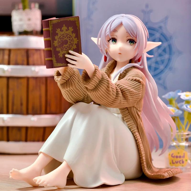 Original Genuine Anime Frieren: Beyond Journey's End 13cm Frieren Sitting Posture Figures Collection Figures Model Toys
