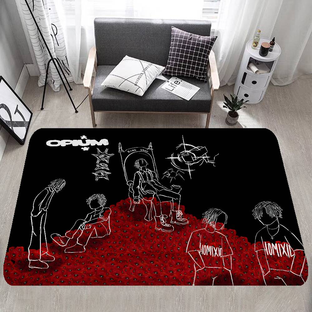 O-Opium Rap Door Mat Nordic Style Bedroom Living Room Doormat Home Balcony Anti-Slip Alfombra